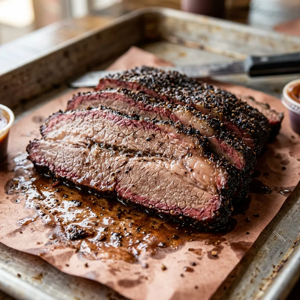 Texas smoked brisket and ribs